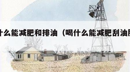 喝什么能减肥和排油（喝什么能减肥刮油脂肪）
