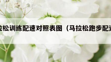 马拉松训练配速对照表图（马拉松跑步配速表）