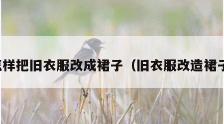 怎样把旧衣服改成裙子（旧衣服改造裙子）