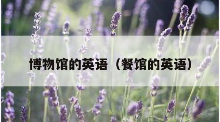 博物馆的英语（餐馆的英语）