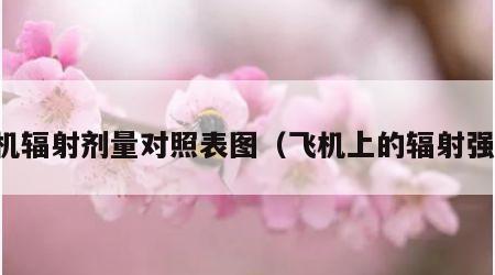飞机辐射剂量对照表图（飞机上的辐射强度）