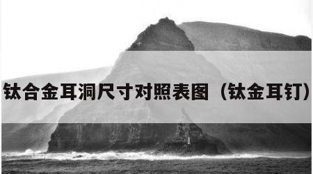 钛合金耳洞尺寸对照表图（钛金耳钉）