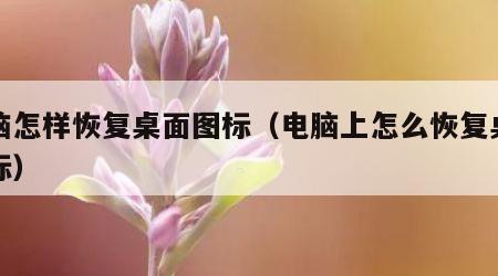 电脑怎样恢复桌面图标（电脑上怎么恢复桌面图标）