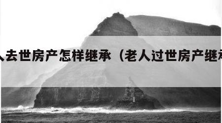 老人去世房产怎样继承（老人过世房产继承顺序）