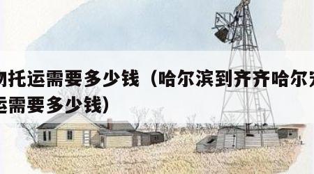 宠物托运需要多少钱（哈尔滨到齐齐哈尔宠物托运需要多少钱）