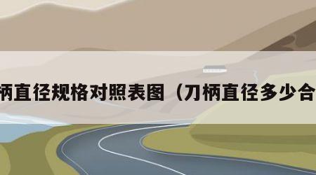 刀柄直径规格对照表图（刀柄直径多少合适）
