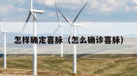 怎样确定喜脉（怎么确诊喜脉）