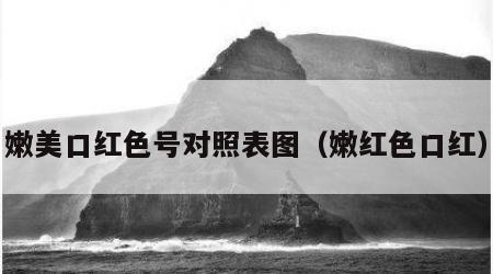 嫩美口红色号对照表图（嫩红色口红）