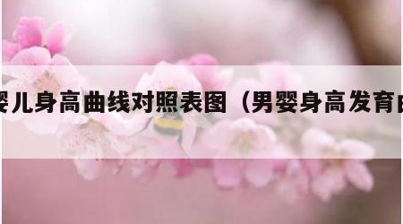 男婴儿身高曲线对照表图（男婴身高发育曲线图）