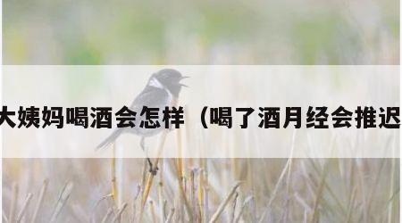 来大姨妈喝酒会怎样（喝了酒月经会推迟吗）