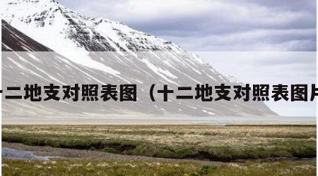 十二地支对照表图（十二地支对照表图片）