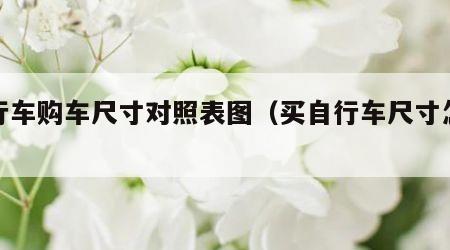 自行车购车尺寸对照表图（买自行车尺寸怎么选）