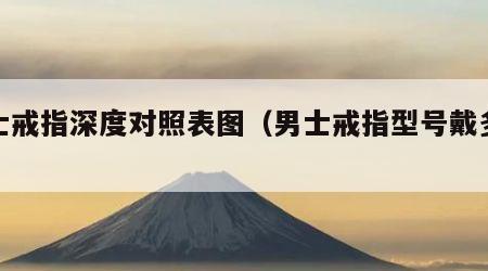 男士戒指深度对照表图（男士戒指型号戴多大的）