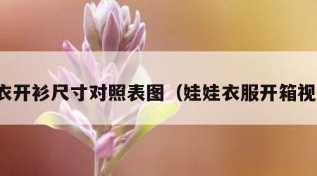 娃衣开衫尺寸对照表图（娃娃衣服开箱视频）