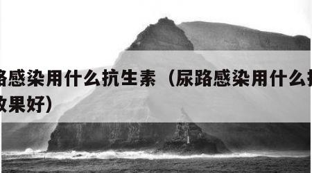 尿路感染用什么抗生素（尿路感染用什么抗生素效果好）