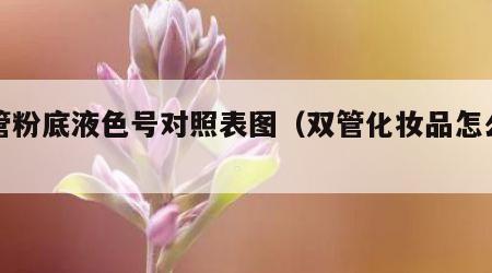 双管粉底液色号对照表图（双管化妆品怎么用）