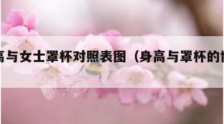 身高与女士罩杯对照表图（身高与罩杯的协调）