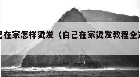 自己在家怎样烫发（自己在家烫发教程全过程）
