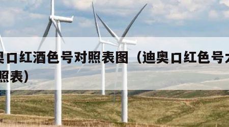 迪奥口红酒色号对照表图（迪奥口红色号大全 对照表）
