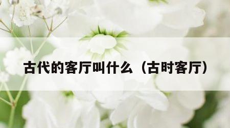 古代的客厅叫什么（古时客厅）