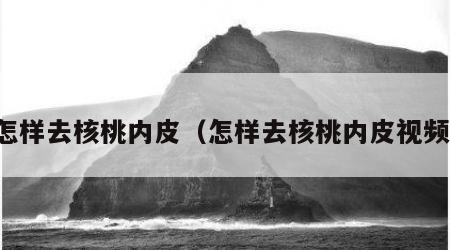 怎样去核桃内皮（怎样去核桃内皮视频）