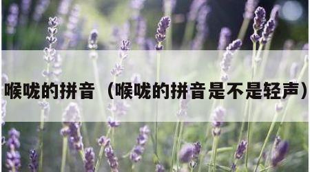 喉咙的拼音（喉咙的拼音是不是轻声）