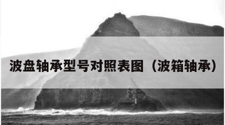 波盘轴承型号对照表图（波箱轴承）