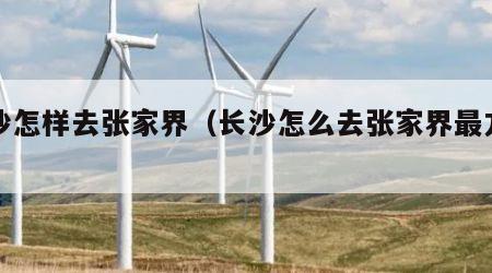 长沙怎样去张家界（长沙怎么去张家界最方便）