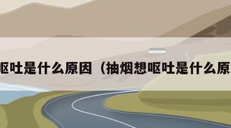 想呕吐是什么原因（抽烟想呕吐是什么原因）
