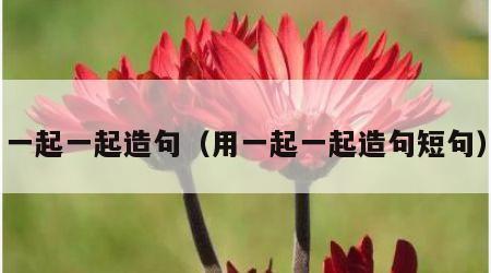 一起一起造句（用一起一起造句短句）