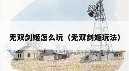 无双剑姬怎么玩（无双剑姬玩法）