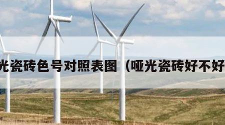 哑光瓷砖色号对照表图（哑光瓷砖好不好看）