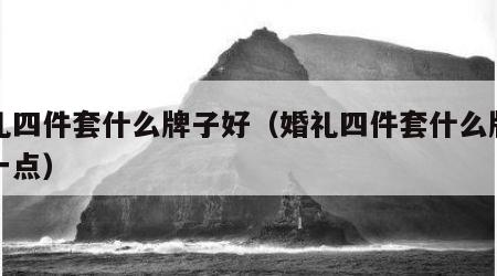 婚礼四件套什么牌子好（婚礼四件套什么牌子好一点）