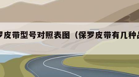 保罗皮带型号对照表图（保罗皮带有几种品牌）