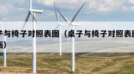 桌子与椅子对照表图（桌子与椅子对照表图怎么画）