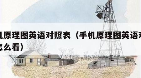 手机原理图英语对照表（手机原理图英语对照表怎么看）