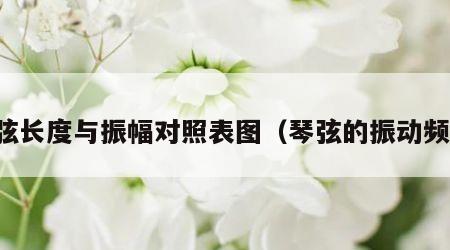 琴弦长度与振幅对照表图（琴弦的振动频率）