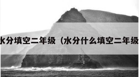 水分填空二年级（水分什么填空二年级）