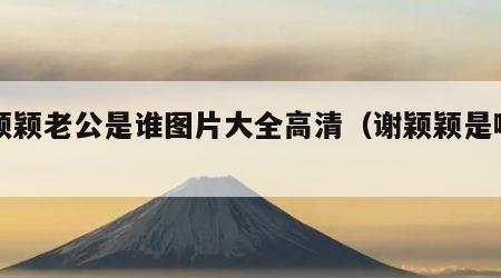 谢颖颖老公是谁图片大全高清（谢颖颖是哪里人）