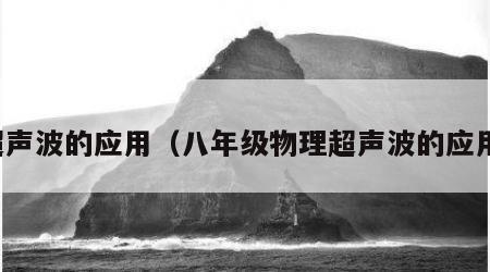 超声波的应用（八年级物理超声波的应用）