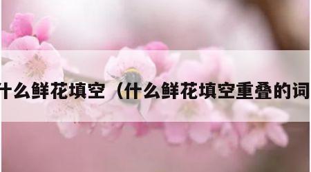 什么鲜花填空（什么鲜花填空重叠的词）