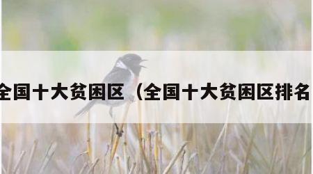 全国十大贫困区（全国十大贫困区排名）