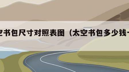 太空书包尺寸对照表图（太空书包多少钱一个）