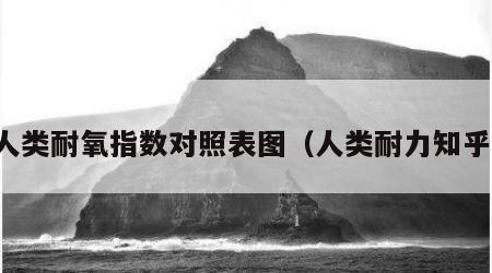 人类耐氧指数对照表图（人类耐力知乎）