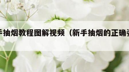 新手抽烟教程图解视频（新手抽烟的正确姿势）