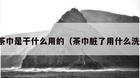 茶巾是干什么用的（茶巾脏了用什么洗）
