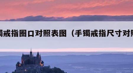 手镯戒指圈口对照表图（手镯戒指尺寸对照表）