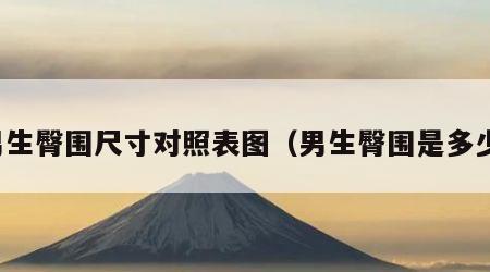 男生臀围尺寸对照表图（男生臀围是多少）