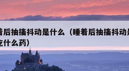 睡着后抽搐抖动是什么（睡着后抽搐抖动是什么吃什么药）
