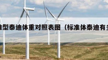 标准型泰迪体重对照表图（标准体泰迪有多大）